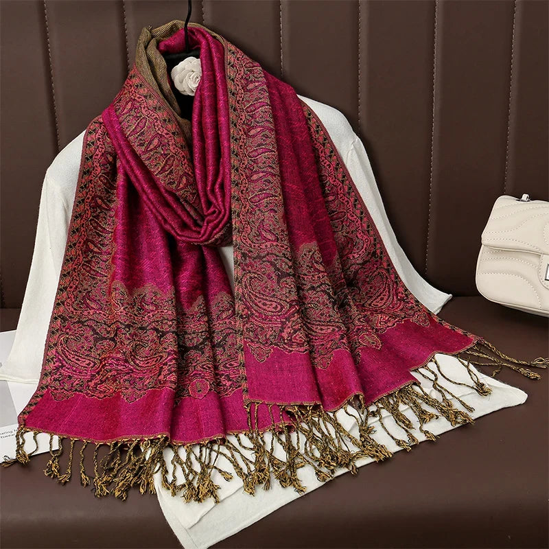 Pashmina Wrap Soft Cashmere-Like Feel Four-Season