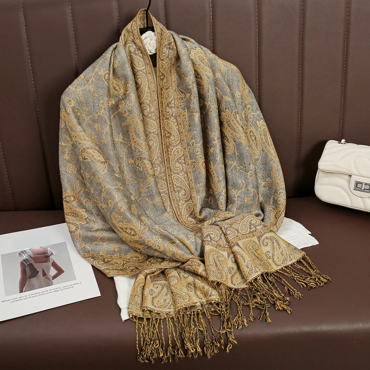 Pashmina Wrap Soft Cashmere-Like Feel Four-Season