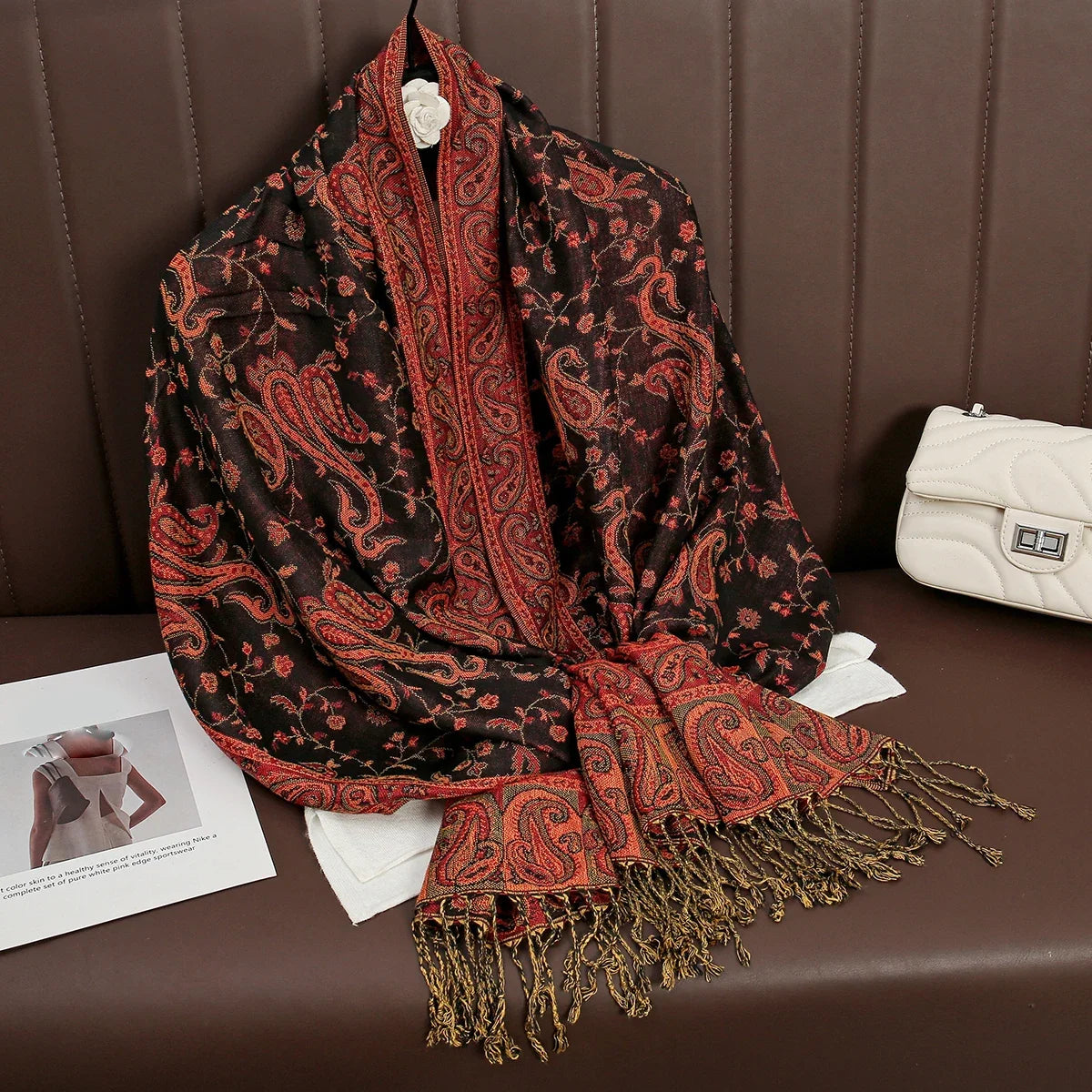 Pashmina Wrap Soft Cashmere-Like Feel Four-Season