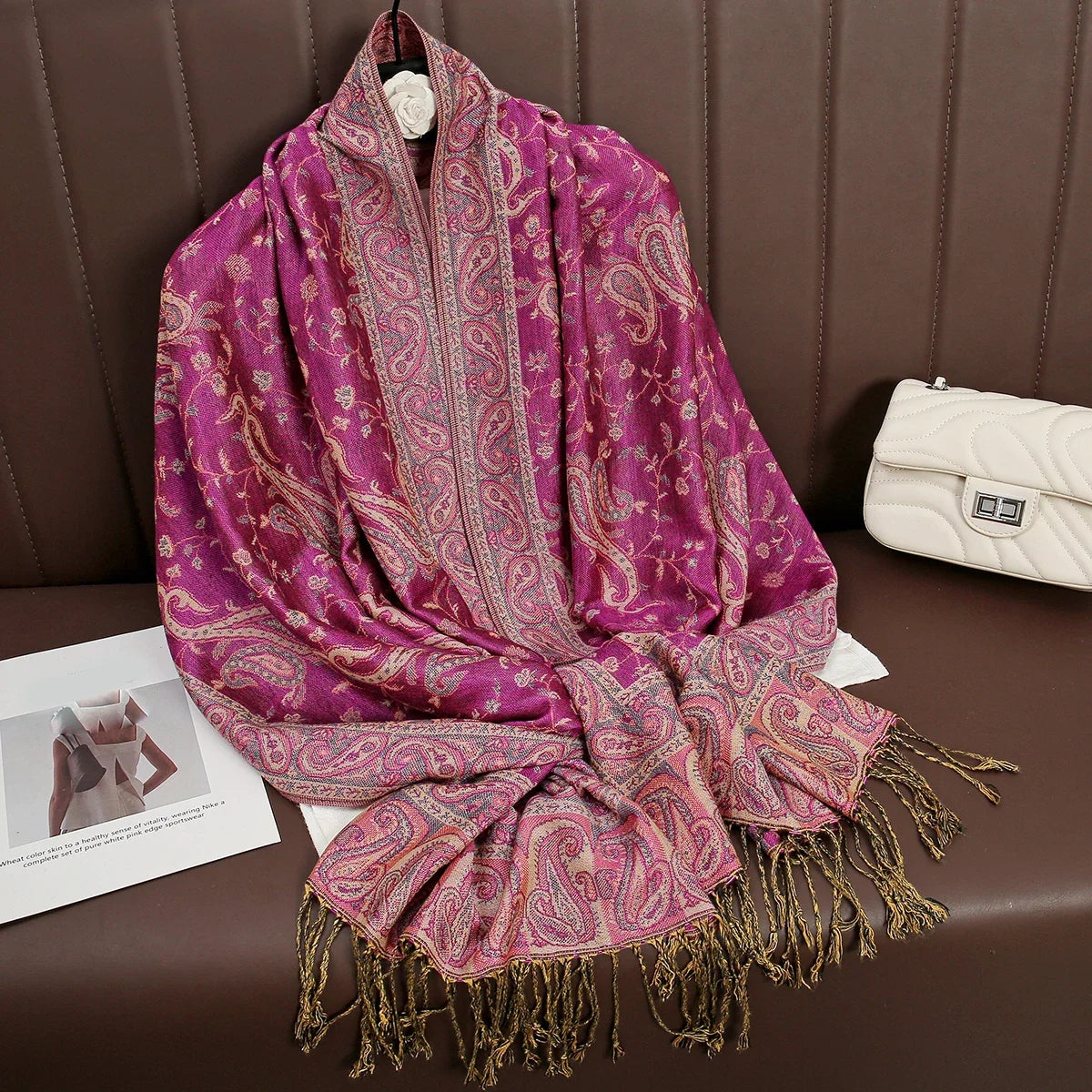 Pashmina Wrap Soft Cashmere-Like Feel Four-Season