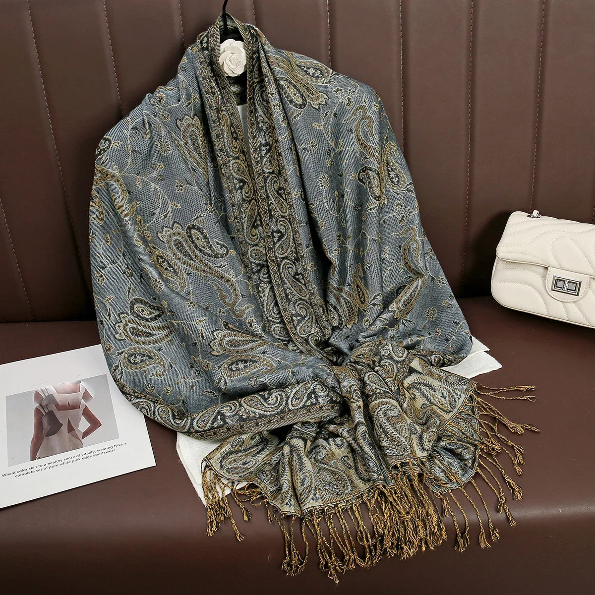 Pashmina Wrap Soft Cashmere-Like Feel Four-Season