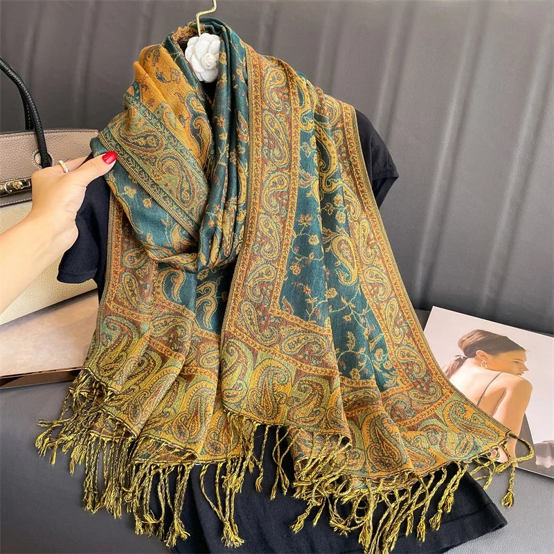 Pashmina Wrap Soft Cashmere-Like Feel Four-Season