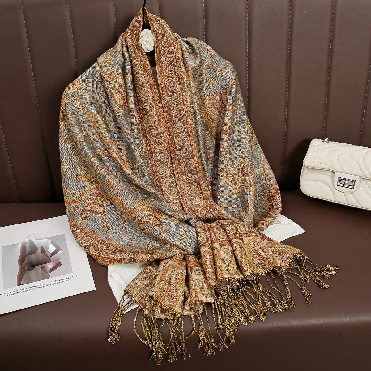 Pashmina Wrap Soft Cashmere-Like Feel Four-Season