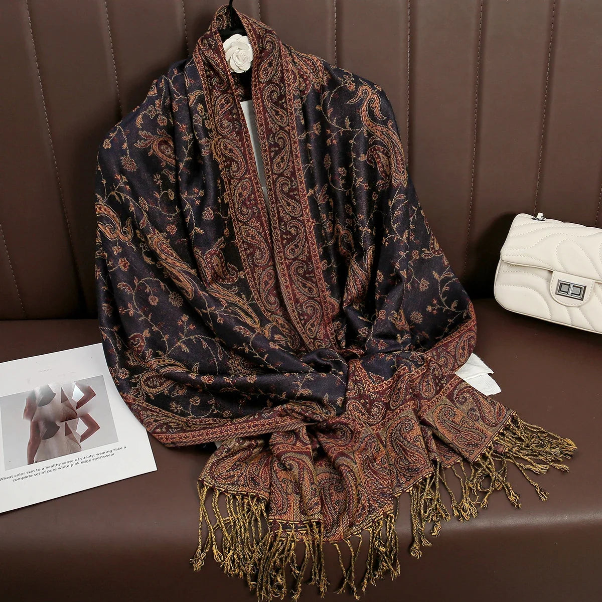 Pashmina Wrap Soft Cashmere-Like Feel Four-Season