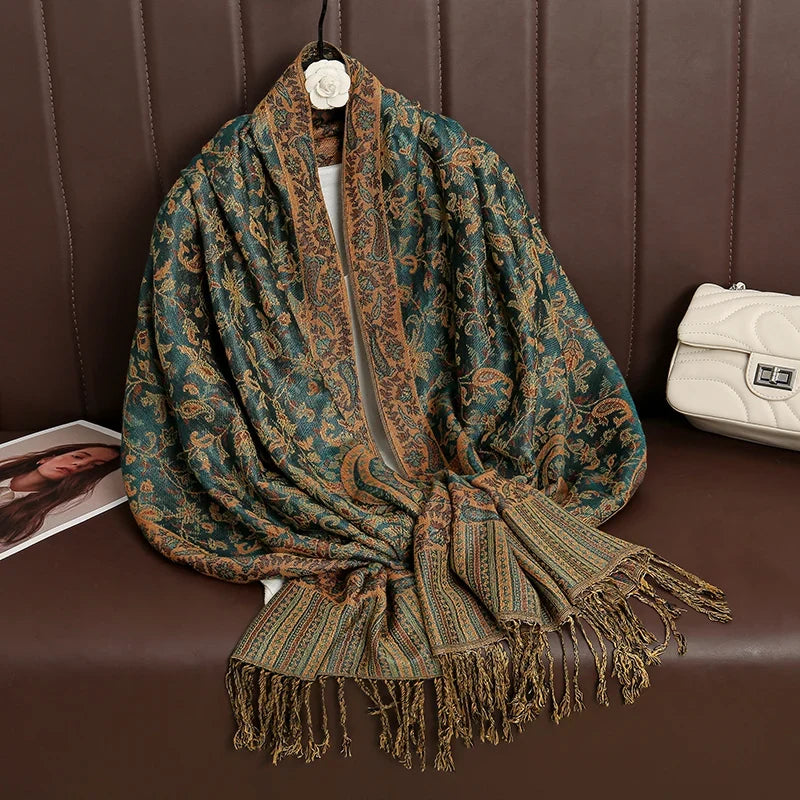 Pashmina Wrap Soft Cashmere-Like Feel Four-Season