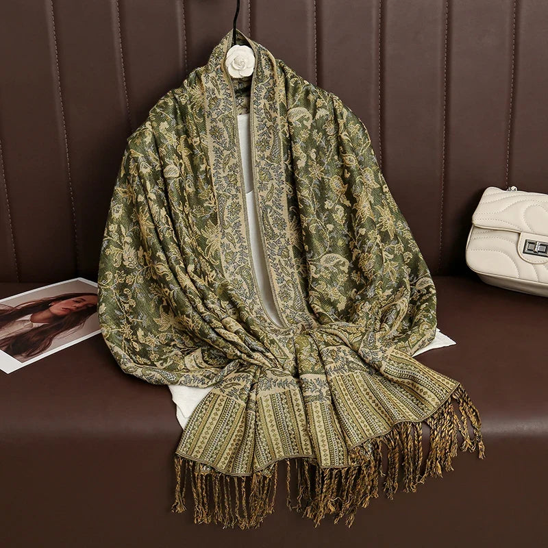 Pashmina Wrap Soft Cashmere-Like Feel Four-Season