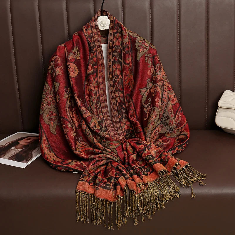 Pashmina Wrap Soft Cashmere-Like Feel Four-Season