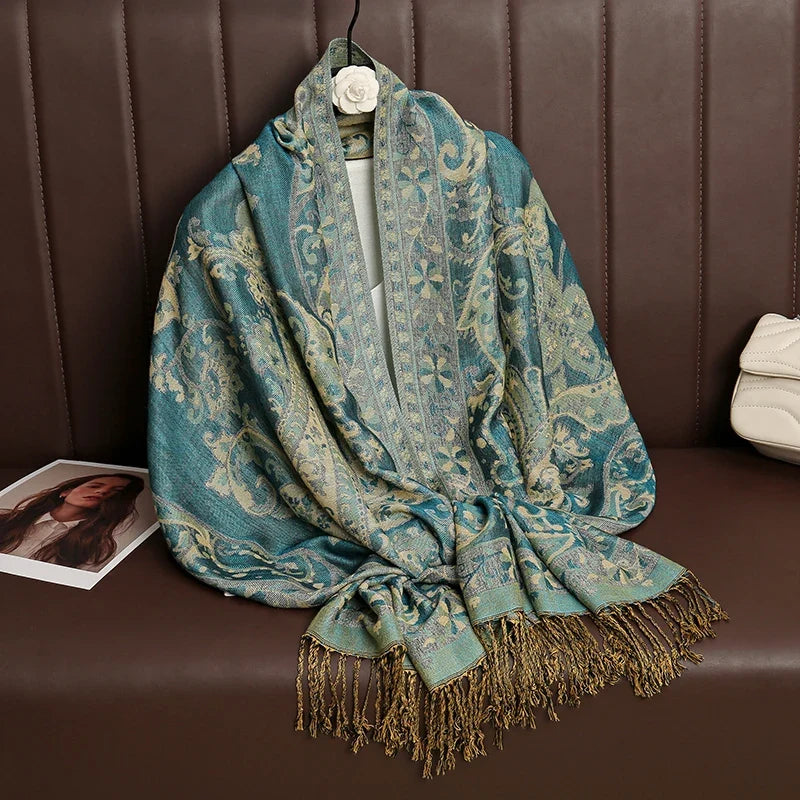 Pashmina Wrap Soft Cashmere-Like Feel Four-Season