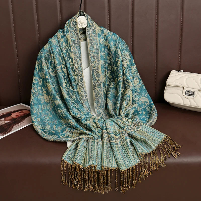 Pashmina Wrap Soft Cashmere-Like Feel Four-Season