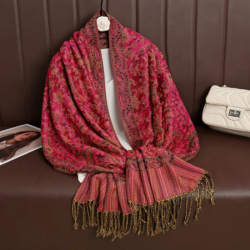 Pashmina Wrap Soft Cashmere-Like Feel Four-Season
