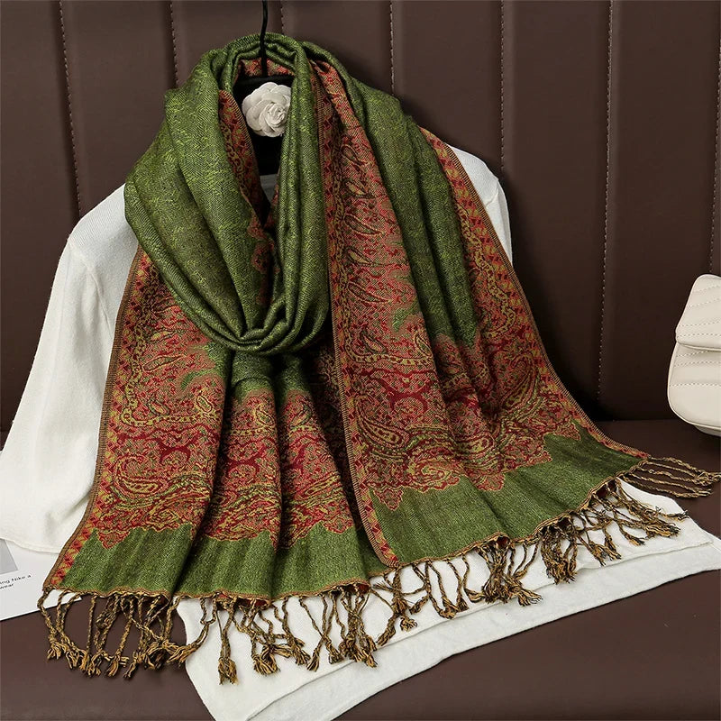 Pashmina Wrap Soft Cashmere-Like Feel Four-Season