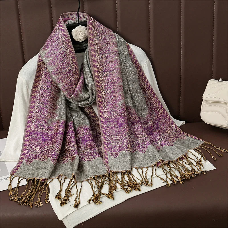 Pashmina Wrap Soft Cashmere-Like Feel Four-Season