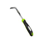 Patio Crack Weeder Stainless Steel L-Shaped Head Ergonomic Soft-Grip Handle