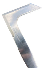 Patio Crack Weeder Stainless Steel L-Shaped Head Ergonomic Soft-Grip Handle
