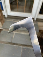 Patio Crack Weeder Stainless Steel L-Shaped Head Ergonomic Soft-Grip Handle