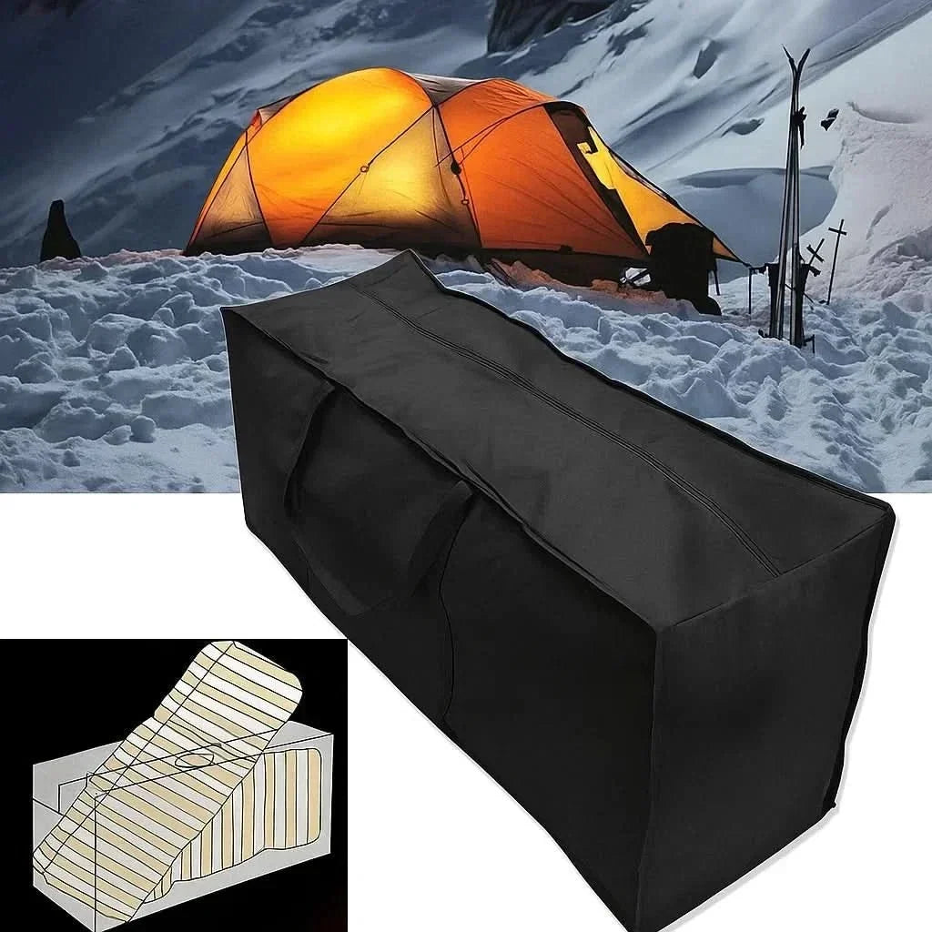 Patio Cushion Storage Bag Water-Resistant Zippered Carry Handles