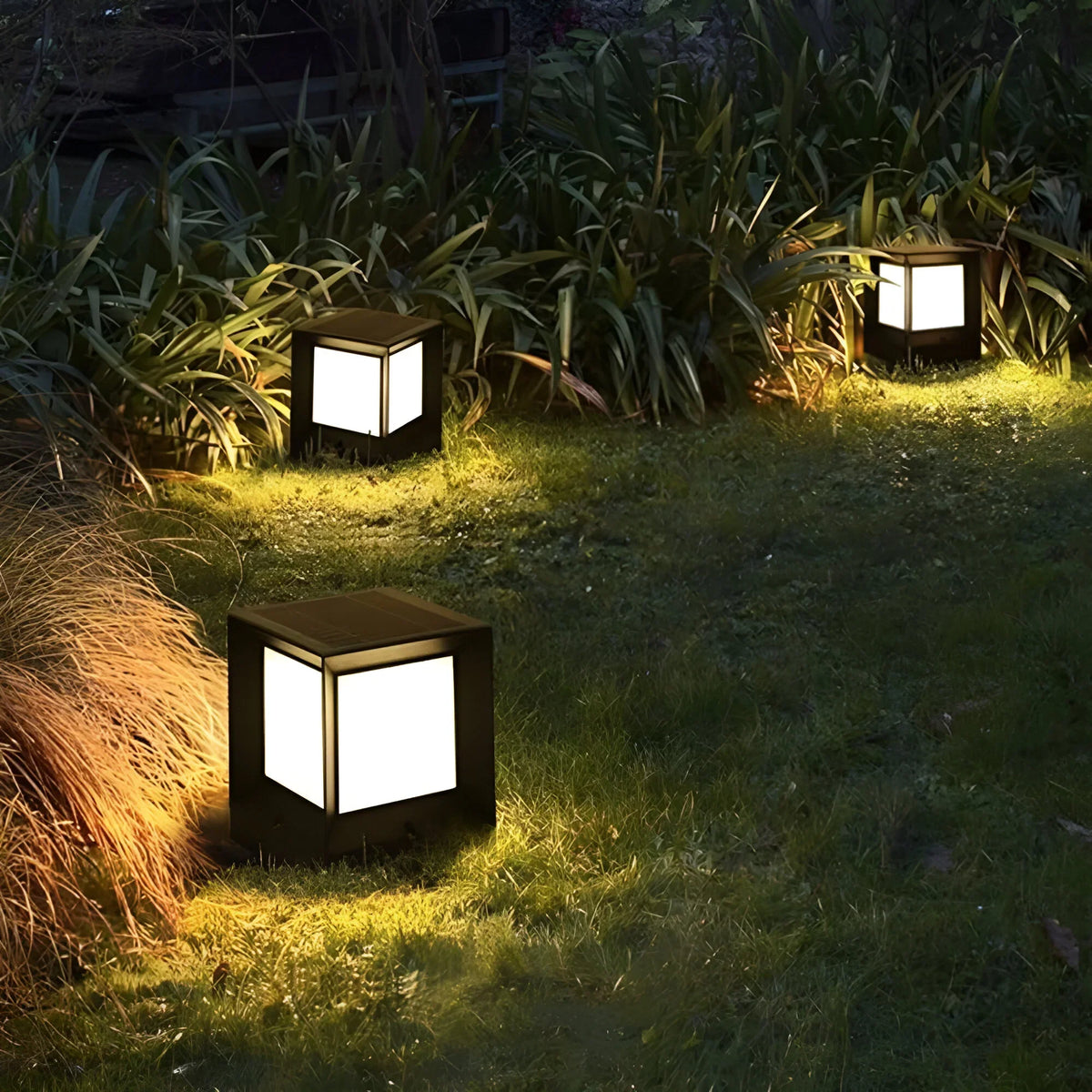 Patio Light Solar Warm LED Weatherproof