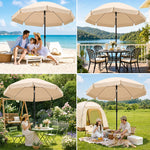 Patio Umbrella Tilting UV-Resistant 79-Inch Canopy
