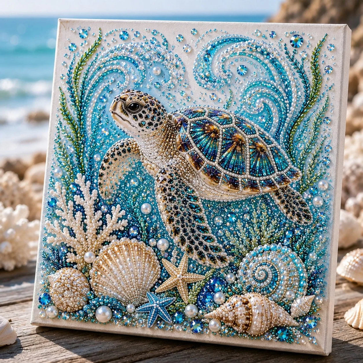 Pearl Mosaic Art Kit 3D Ocean Animal Designs