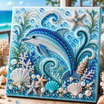 Pearl Mosaic Art Kit 3D Ocean Animal Designs