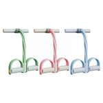 Pedal Resistance Band Four-Tube Non-Slip Foam Handles