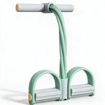 Pedal Resistance Band Four-Tube Non-Slip Foam Handles