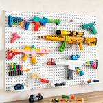 Pegboard Organizer Wall-Mounted Modular With 10 Hooks