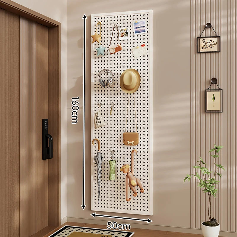 Pegboard Organizer Wall-Mounted Modular With 10 Hooks
