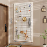 Pegboard Organizer Wall-Mounted Modular With 10 Hooks