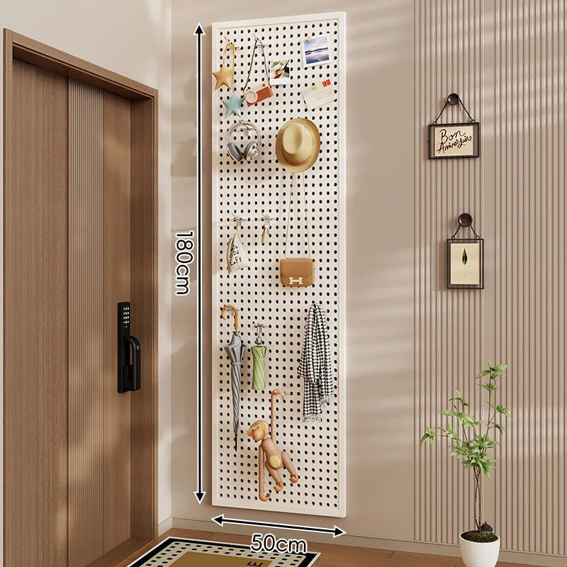 Pegboard Organizer Wall-Mounted Modular With 10 Hooks