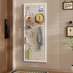 Pegboard Organizer Wall-Mounted Modular With 10 Hooks