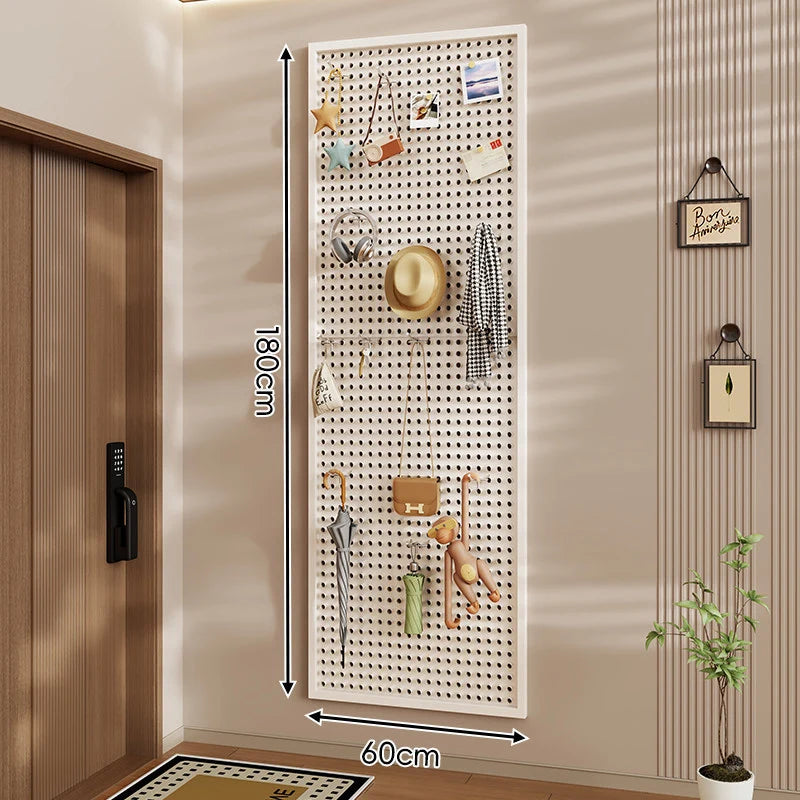 Pegboard Organizer Wall-Mounted Modular With 10 Hooks