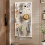 Pegboard Organizer Wall-Mounted Modular With 10 Hooks