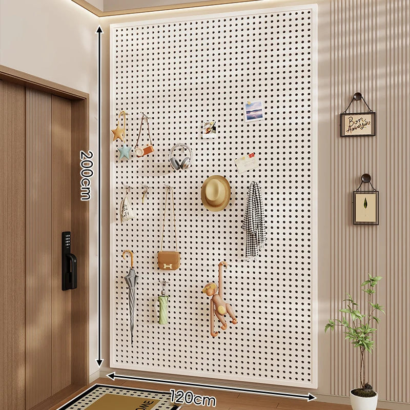 Pegboard Organizer Wall-Mounted Modular With 10 Hooks