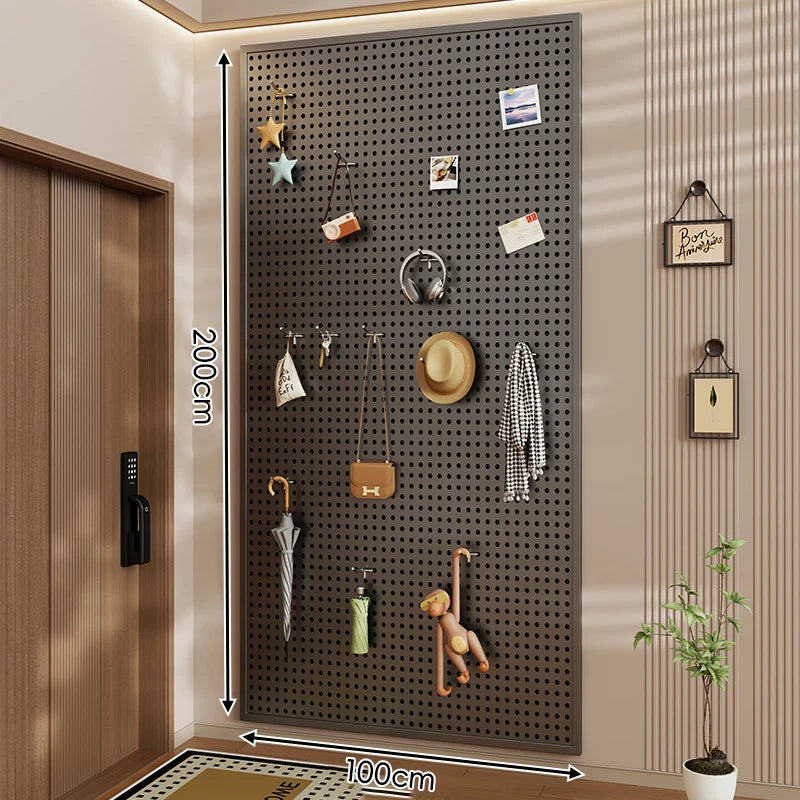 Pegboard Organizer Wall-Mounted Modular With 10 Hooks