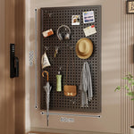 Pegboard Organizer Wall-Mounted Modular With 10 Hooks