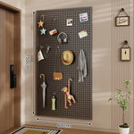 Pegboard Organizer Wall-Mounted Modular With 10 Hooks