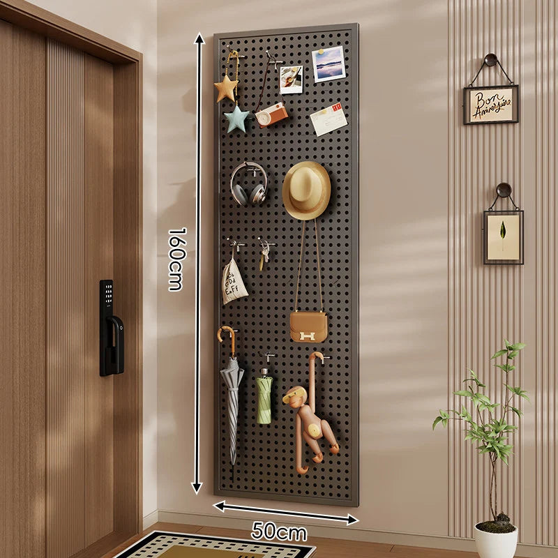 Pegboard Organizer Wall-Mounted Modular With 10 Hooks