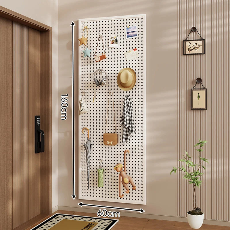 Pegboard Organizer Wall-Mounted Modular With 10 Hooks
