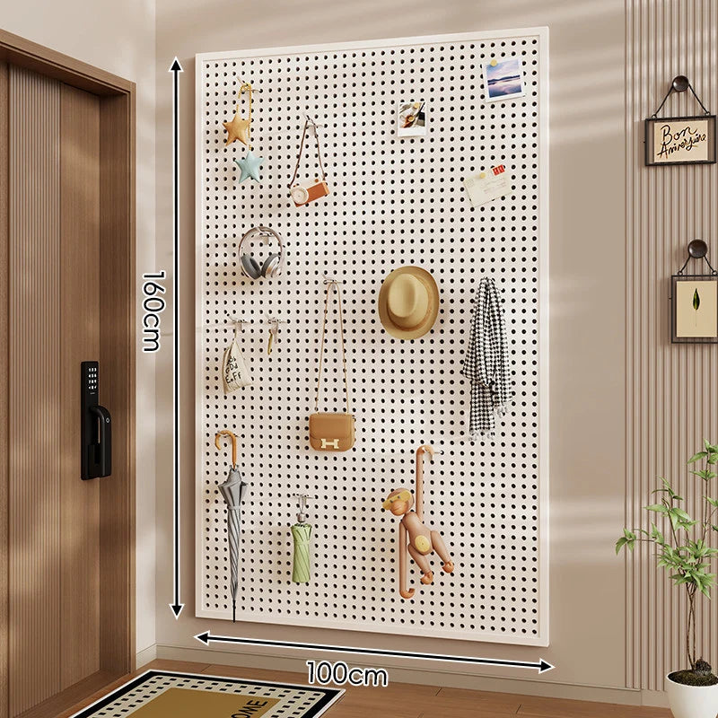Pegboard Organizer Wall-Mounted Modular With 10 Hooks