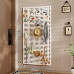 Pegboard Organizer Wall-Mounted Modular With 10 Hooks