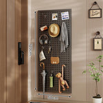 Pegboard Organizer Wall-Mounted Modular With 10 Hooks