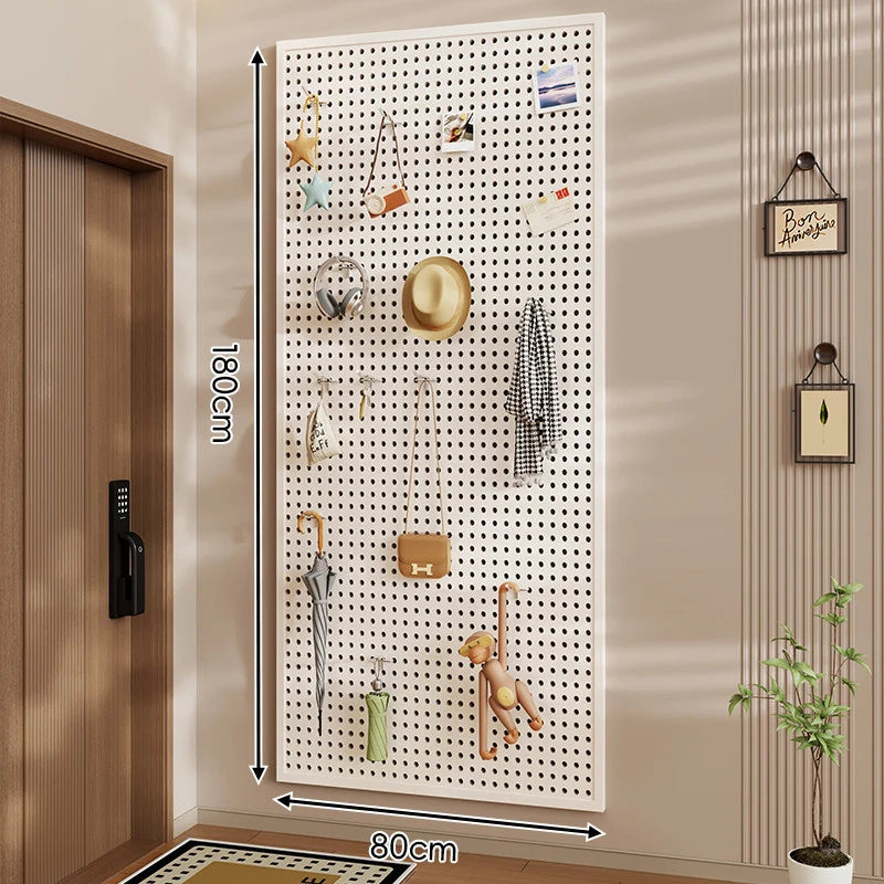Pegboard Organizer Wall-Mounted Modular With 10 Hooks