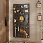 Pegboard Organizer Wall-Mounted Modular With 10 Hooks