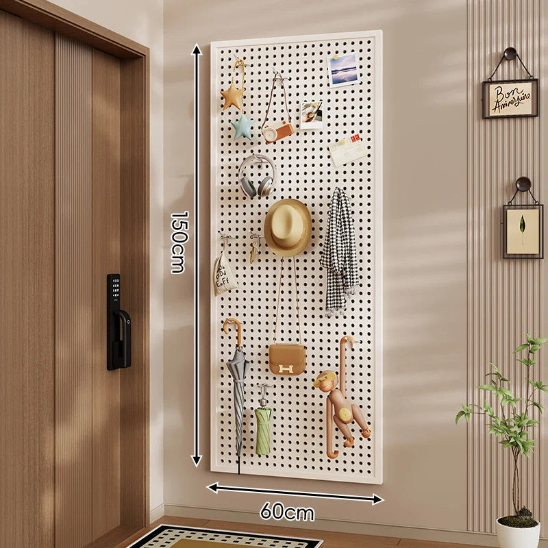 Pegboard Organizer Wall-Mounted Modular With 10 Hooks