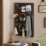 Pegboard Organizer Wall-Mounted Modular With 10 Hooks