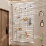 Pegboard Organizer Wall-Mounted Modular With 10 Hooks