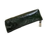 Pencil Case Genuine Leather Zipper Closure Compact Design