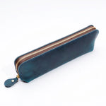 Pencil Case Leather Spacious Zipper Closure