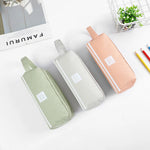 Pencil Case Multiple Compartments Carry Handle Durable Fabric